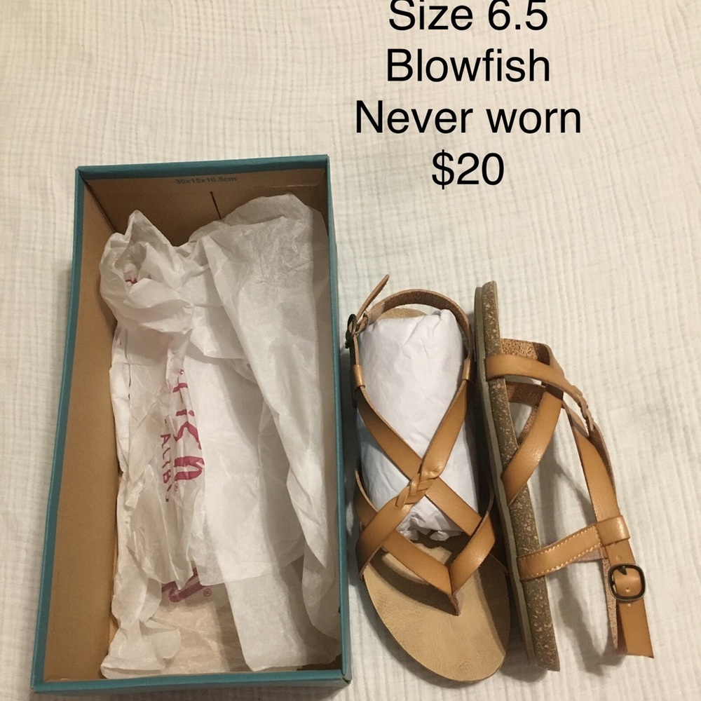 Blowfish sandals. Brand new, in box.